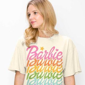 BARBIE RELAXED CROP TOP - GRAPHIC TEE - Women's T-Shirt - 100% Cotton